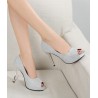 Sexy high heeled pumps - open toeHigh heels