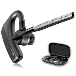 Bluetooth-hörlurar - HD trådlöst headset - med CVC8.0 dubbel mikrofon - brusreducering
