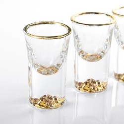 Glasögonshots - med gyllene design - blyfri - 10ml