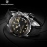 PAGANI DESIGN - modeautomatisk klocka - nylonarmband - svart