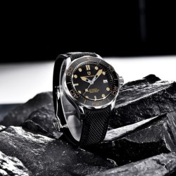 PAGANI DESIGN - modeautomatisk klocka - nylonarmband - svart