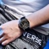 PAGANI DESIGN - modeautomatisk klocka - nylonarmband - svart
