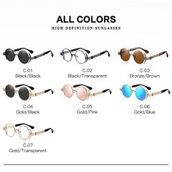Steampunk style round sunglasses - metal frame - UV400Sunglasses