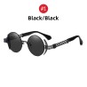 Steampunk style round sunglasses - metal frame - UV400Sunglasses