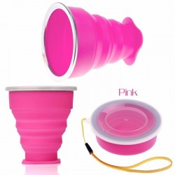 Vikbar silikonmugg - BPA fri - 200ml