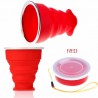 Vikbar silikonmugg - BPA fri - 200ml