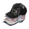 Sommar baseballkeps - blommig spets/fjäril