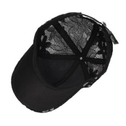 Sommar baseballkeps - blommig spets/fjäril