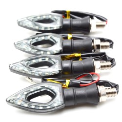 Motorcykel LED-blinkers - vattentät - 2 st