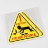 Decorative car sticker - CAUTION DRUNK PEOPLEStickers