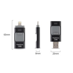 OTG-mikroflashenhet med dubbla ändamål - USB 3.0 - för iPhone / Android