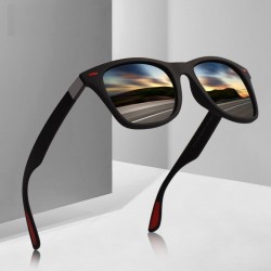 Ultralätt TR90 polariserade fyrkantiga solglasögon - UV400