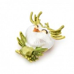 Smiling little owl - crystal broochBrooches