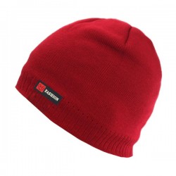 Stickad varm mössa - brättelös - unisex