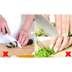 Fingerskydd i rostfritt stål - fingerskydd - förhindrar skärande av fingrar
