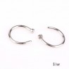 Nose hoop ring - body piercing - stainless steel - 2 piecesPiercings