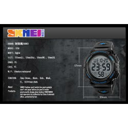 SKMEI - sport elektronisk klocka - vattentät
