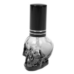 Parfymflaska i glas - tom behållare - med atomizer - skalleform - 8ml