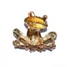 Colorful crystal frog - golden broochBrooches