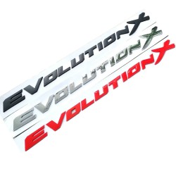 Dekorativt bilemblem - plastklistermärke - Evolution X bokstäver