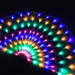 Färgglatt påfågelnät - LED-slingor - 3 M