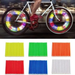 Cykelhjul ekrar ljus - reflekterande rör - 12 st
