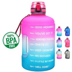 Vattenflaska - med tidsmarkeringar - motivation för att dricka vatten - filternät - fruktinfusion - BPA-fri