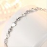925 sterling silver - hearts / crystals - braceletBracelets