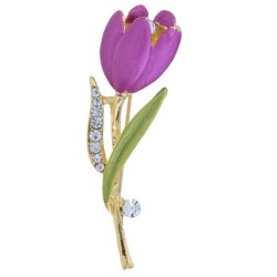 Flowers shaped brooch - roses / tulipsBrooches