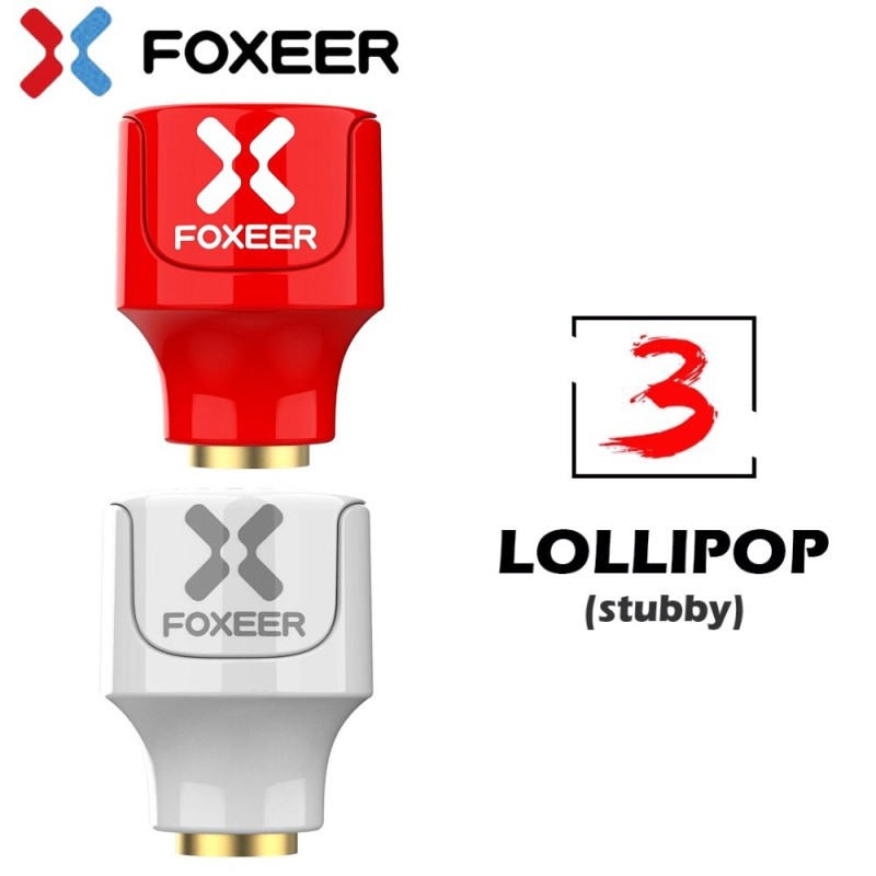 Foxeer Lollipop - stubbig antenn - mikromottagare - 5,8Ghz - 2,5DBi