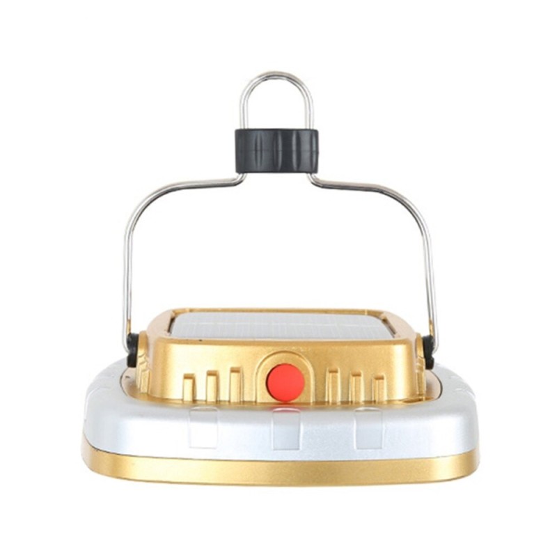 COB LED campinglampa - solcellslykta - med hängkrok