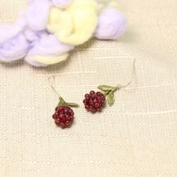 Granatäpple design fruktörhängen