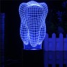 3D Tooth RGB LED-lampa - USB - touch-light