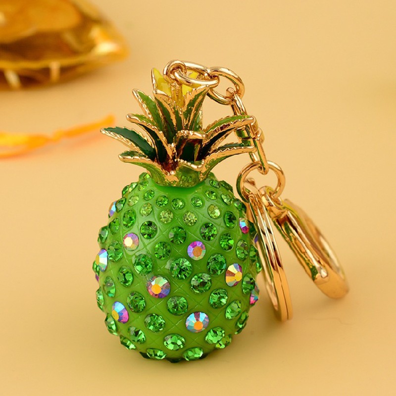 Kristall ananas - nyckelring