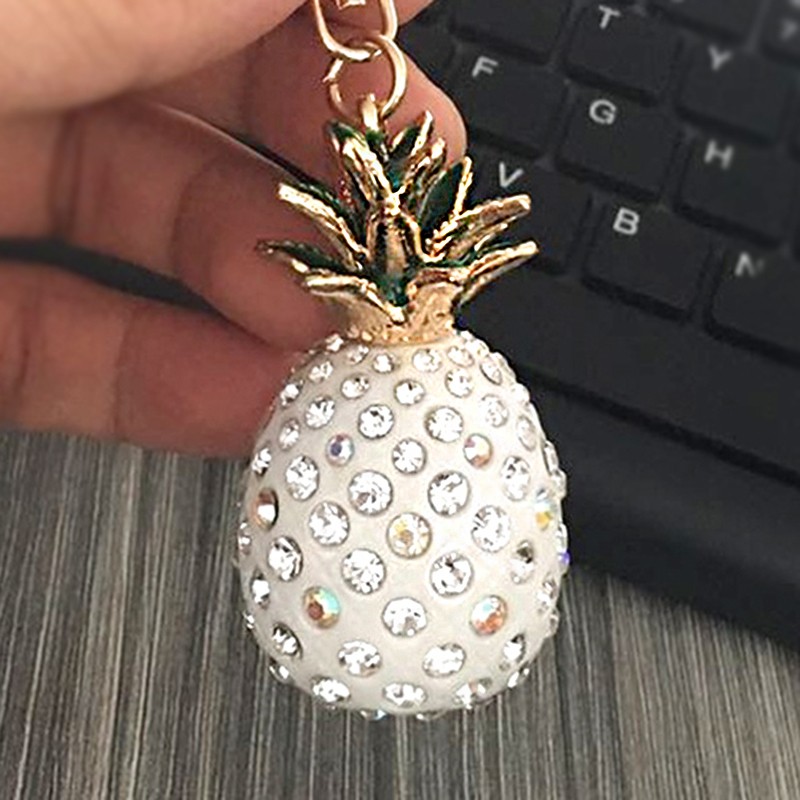 Kristall ananas - nyckelring