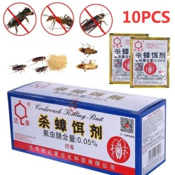 Effektiv kackerlackadödare - pulverbete - insekticid - skadedjursbekämpning - 10 stycken
