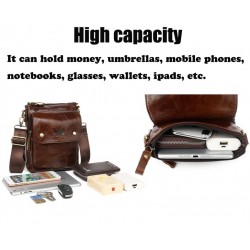 Luxurious shoulder bag - flap design - genuine leatherBags