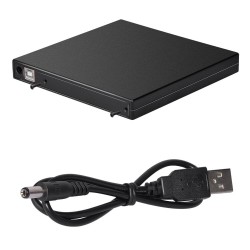 12,7 mm USB 2.0 - DVD/CD-ROM-fodral - optisk diskenhet SATA till SATA - externt hölje