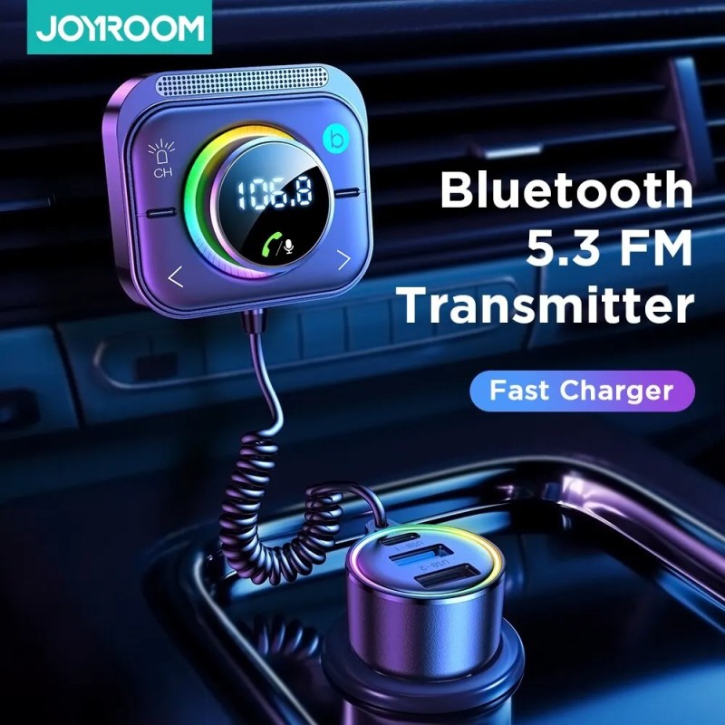 Universal bil Bluetooth FM-sändare - dubbel USB-laddare - inbyggd mikrofon