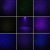 Rörliga statiska färgglada prickar / stjärnor - Jullaserljus - projektor - vattentät