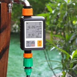 Automatisk trädgårdsbevattning - elektronisk timer - kontroller - LCD-display