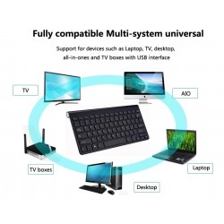 Trådlöst tangentbord med mus / USB-mottagare 2.4G