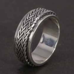 925 Sterling silver - roterbar ring - spinner design