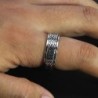 925 Sterling silver - roterbar ring - spinner design