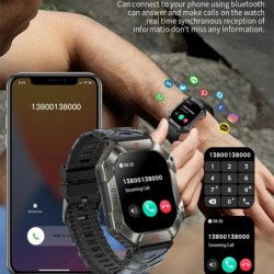 KR80 Smartwatch - Android/IOS - träningsspårare - hjärtmonitor - IP67 - aktivitetsspårare