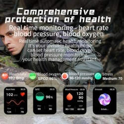 KR80 Smartwatch - Android/IOS - träningsspårare - hjärtmonitor - IP67 - aktivitetsspårare