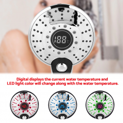 Digital showerhead with 3-color led - temperature controllerShower Heads