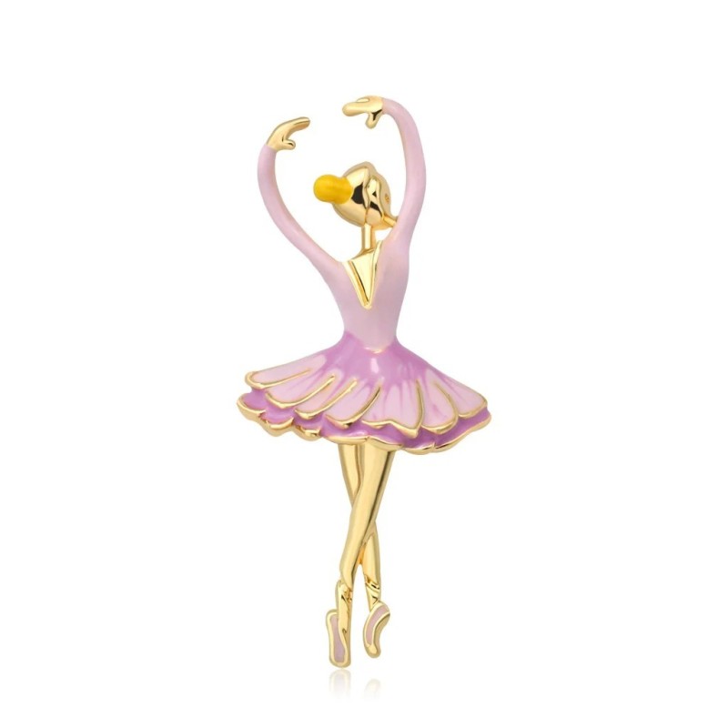 Ballet dancer - enamel broochBrooches
