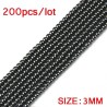 Natursten - lösa pärlor - armbandstillverkning - 200 stycken - 3 mm