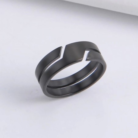 Ring i rostfritt stål för män och kvinnor - trendig design